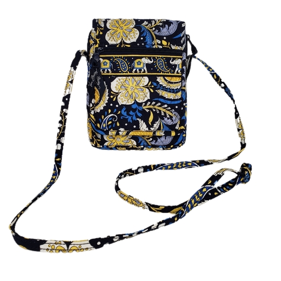 Vera Bradley Bags Vera Bradley Mini Elle Blue Hipster Quilted